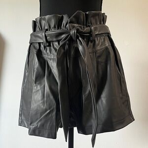 Easel Black High Waist Women Shorts